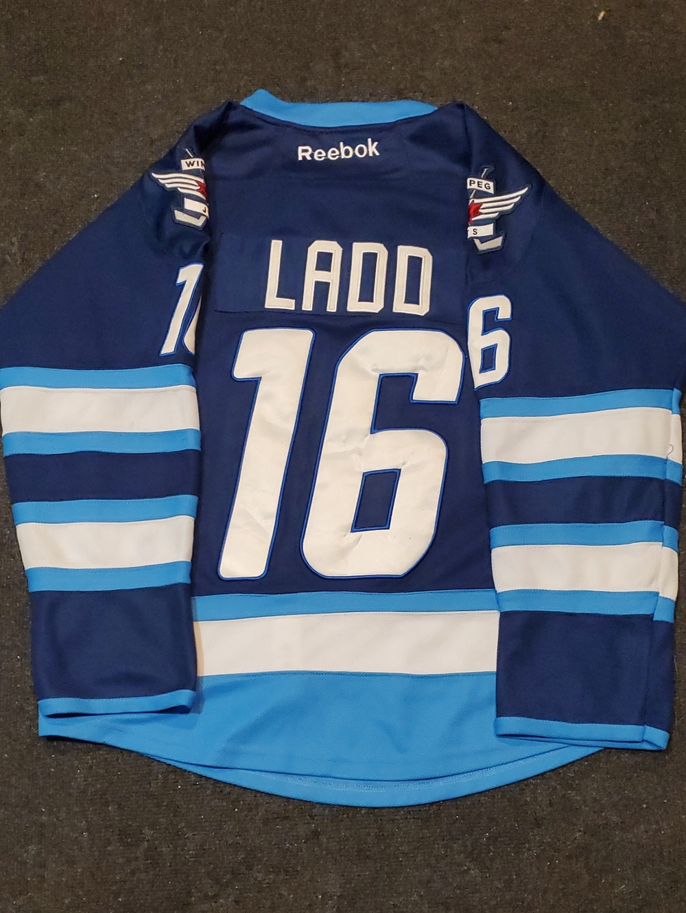 NHL Reebok Winnipeg Jets Andrew Ladd Jersey...✈️🏒